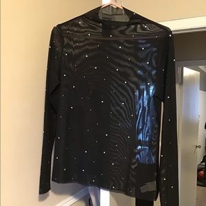 H&M mesh top with sequins